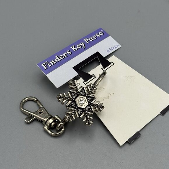 Alexx Inc Finders Key Purse Snowflake Key Clasp Purse Accessories Key Hook - Picture 1 of 5
